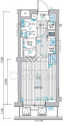 ベルグレード吉野町 506 間取り図