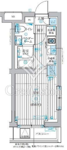 ベルグレード吉野町 603 間取り図