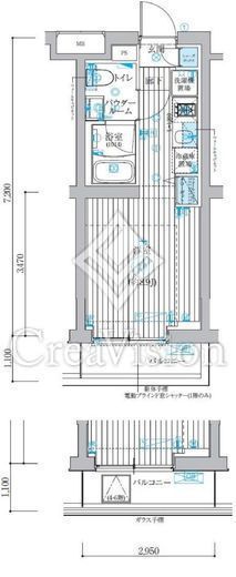 ベルグレード吉野町 705 間取り図