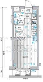 ベルグレード吉野町 706 間取り図