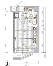 ミライズ錦糸町マーロ 601 間取り図