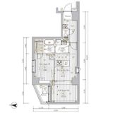 ミライズ錦糸町マーロ 702 間取り図