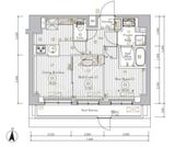 ミライズ錦糸町マーロ 701 間取り図