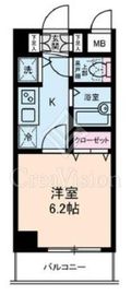 シンシア渋谷 2階 間取り図