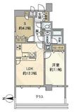 ランドステージ恵比寿 1階 間取り図
