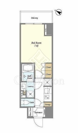 ドゥーエ横濱鶴見 622 間取り図