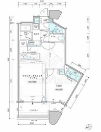 パークタワー勝どきミッド/サウス 14階 間取り図