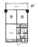 クレール三田 2階 間取り図