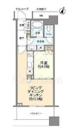 テラス渋谷美竹 13階 間取り図