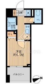 クリオ戸越銀座壱番館・弐番館 602 間取り図