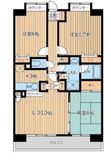 CITY SPIRE西葛西 (シティスパイア西葛西) 302 間取り図