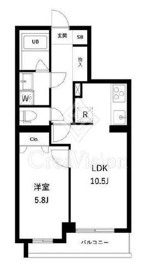 アーバンパーク蒲田南Ⅰ 2階 間取り図