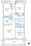 パークキューブ亀有 6階 間取り図