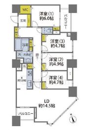 ザ・ハシモトタワー 17階 間取り図