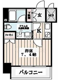 エスコート西新宿 3階 間取り図
