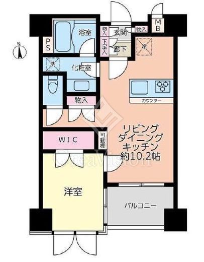 エム・ブランド新宿戸山公園 4階 間取り図