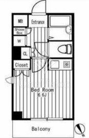 ジェイパーク中目黒3ピアットフォルテ 2階 間取り図