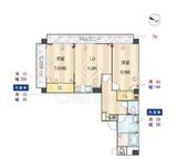 クレール御殿山 5階 間取り図