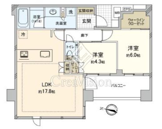 ザ・ライオンズ大岡山 2階 間取り図