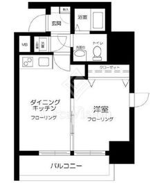 ライジングプレイス浅草 2階 間取り図