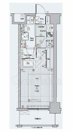 プレミアムキューブ三田 10階 間取り図