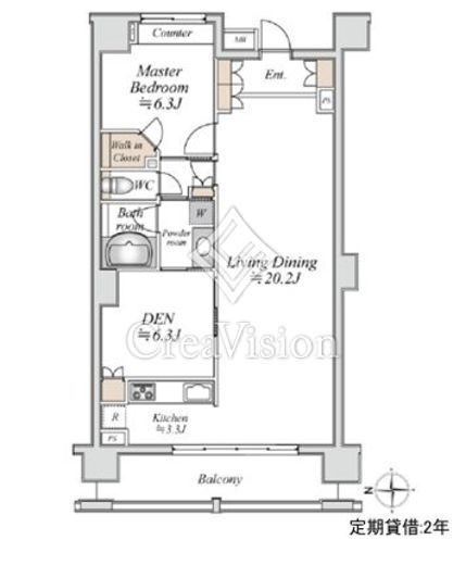 アールスタイルズ武蔵小杉WEST 7階 間取り図