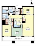 ブリリアタワー東京 17階 間取り図