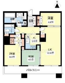ブリリアタワー東京 17階 間取り図