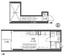 栖倭館 603 間取り図