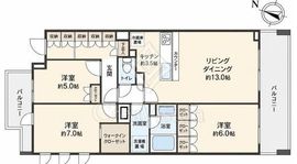横濱紅葉坂レジデンス 2階 間取り図