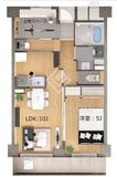 シェル　クレール大森 503 間取り図