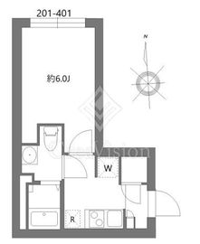 シティウォーク荏原中延 301 間取り図