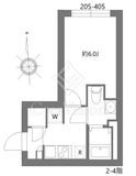 シティウォーク荏原中延 305 間取り図