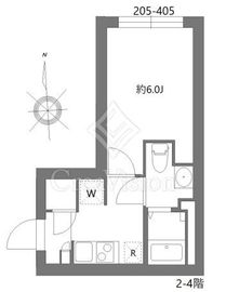 シティウォーク荏原中延 305 間取り図