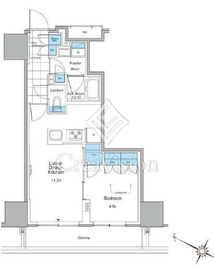 ルフォンプログレ北新宿 803 間取り図