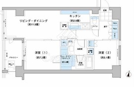 ガーデニエール砧レジデンス 215 間取り図