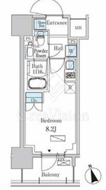 パークアクシス浦安 702 間取り図