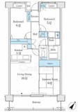 パークキューブ亀有 7階 間取り図