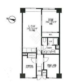 マンションニュー本郷 2階 間取り図