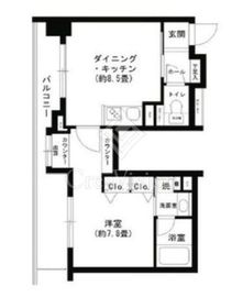 クリオ文京小石川 1404 間取り図