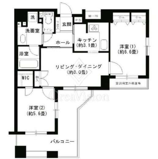 クリオ文京小石川 1403 間取り図