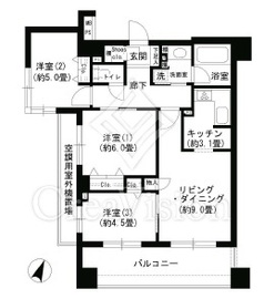 クリオ文京小石川 801 間取り図