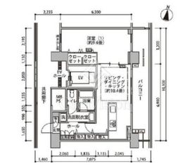 東雲キャナルコートCODAN 17-1302 間取り図