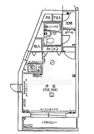 南平台サニーハイツ 2階 間取り図