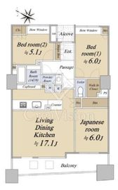 パークスクエア横浜 6階 間取り図
