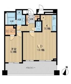 アーデン駒沢パークフロント 702 間取り図