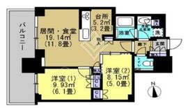プラウドタワー武蔵小金井クロスウエスト 12階 間取り図