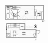 ルクレ自由が丘 101 間取り図