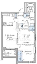ザ・プレイス中野桃園 301 間取り図