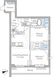 ザ・プレイス中野桃園 205 間取り図
